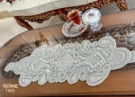 گالری رومیزی 3 تکه دانتل طرح ترک رز